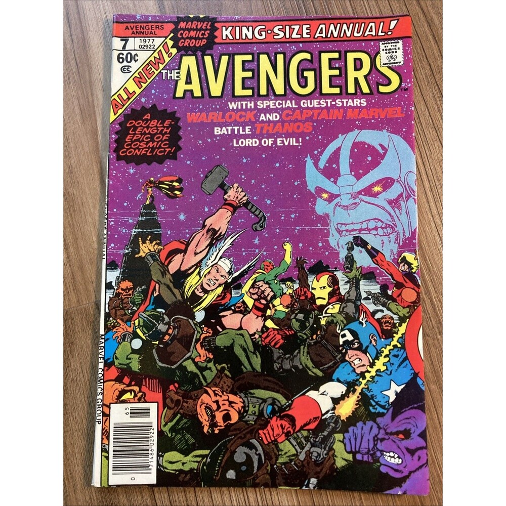 Avengers King Size Annual No. 7 (1977 Marvel Comic Book Hulk Thor Iron Man Beast